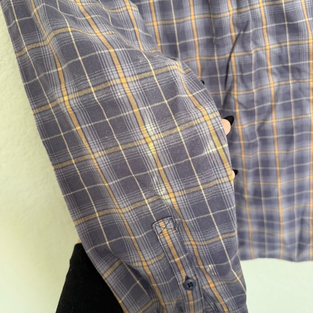 REI Co-op Plaid Flannel Button Up Shirt Size M Cabincore Granola Girl Outdoorsy - Picture 6 of 6